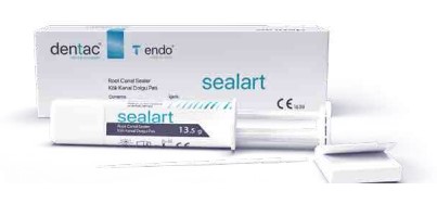 T-endo Sealart is a paste formed epoxy resin based dual syringe that offers sealing. Rather than exceptional sealing and biocompatibility features, it also has magnificent physical and chemical features It is easy to mix with dual syringe system. Has exceptional biocompatibility and radiopacity Can be used in all root canal techniques including basic and recent techniques. 13,5 g syringe and mixing paper